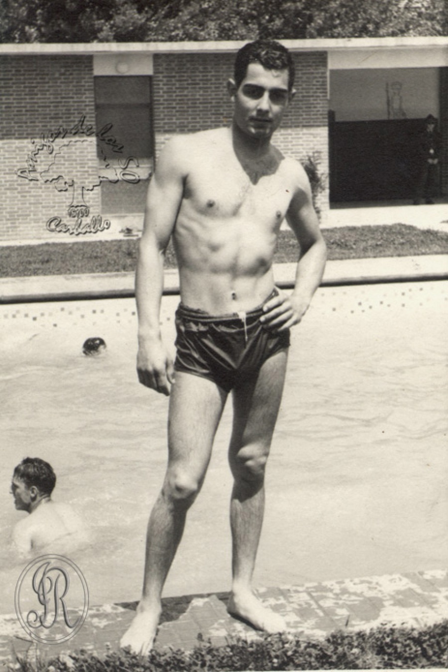 1964 - En la piscina